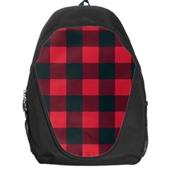 Canadian Lumberjack Red And Black Plaid Canada Backpack Bag by snek