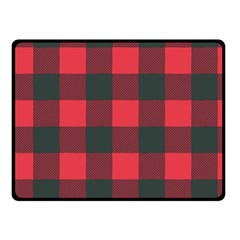 Canadian Lumberjack Red And Black Plaid Canada Double Sided Fleece Blanket (small)  by snek