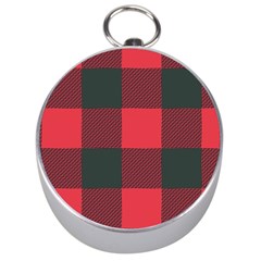 Canadian Lumberjack Red And Black Plaid Canada Silver Compasses by snek