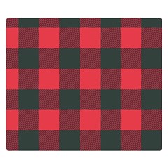 Canadian Lumberjack Red And Black Plaid Canada Double Sided Flano Blanket (small)  by snek