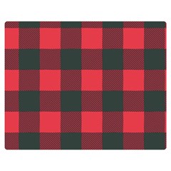 Canadian Lumberjack Red And Black Plaid Canada Double Sided Flano Blanket (medium)  by snek