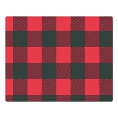 Canadian Lumberjack Red And Black Plaid Canada Double Sided Flano Blanket (large)  by snek