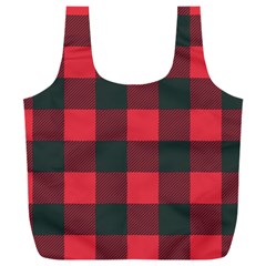 Canadian Lumberjack Red And Black Plaid Canada Full Print Recycle Bag (xxl) by snek