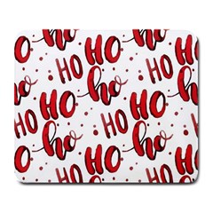 Christmas Watercolor Hohoho Red Handdrawn Holiday Organic And Naive Pattern Large Mousepads by genx