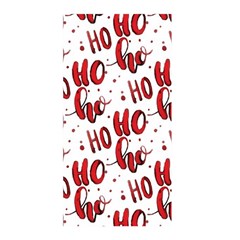 Christmas Watercolor Hohoho Red Handdrawn Holiday Organic And Naive Pattern Satin Wrap by genx