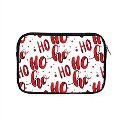 Christmas Watercolor Hohoho Red Handdrawn Holiday Organic And Naive Pattern Apple Macbook Pro 15  Zipper Case by genx