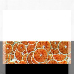 Oranges Background Texture Pattern Rectangular Jigsaw Puzzl by HermanTelo