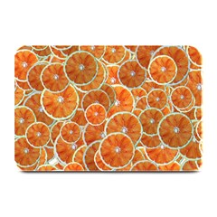 Oranges Background Texture Pattern Plate Mats by HermanTelo