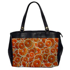 Oranges Background Texture Pattern Oversize Office Handbag