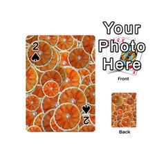 Oranges Background Texture Pattern Playing Cards 54 Designs (mini)