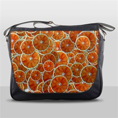 Oranges Background Texture Pattern Messenger Bag