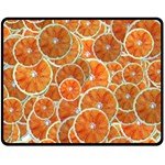 Oranges Background Texture Pattern Double Sided Fleece Blanket (Medium)  58.8 x47.4  Blanket Front