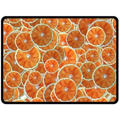 Oranges Background Texture Pattern Double Sided Fleece Blanket (large) 