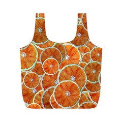 Oranges Background Texture Pattern Full Print Recycle Bag (m)