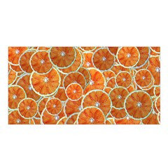 Oranges Background Texture Pattern Satin Shawl