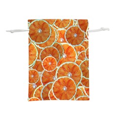 Oranges Background Texture Pattern Lightweight Drawstring Pouch (l)