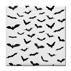 Bats Pattern Tile Coaster by Sobalvarro