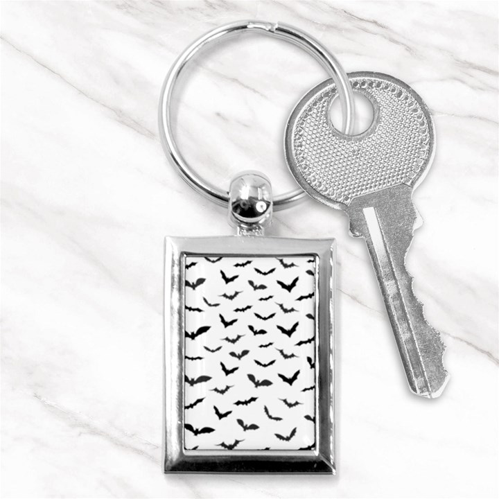 Bats Pattern Key Chain (Rectangle)