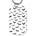 Bats Pattern Dog Tag (One Side) Front