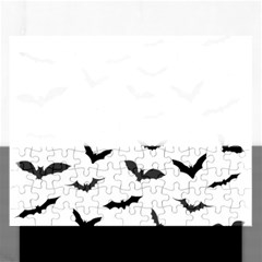 Bats Pattern Rectangular Jigsaw Puzzl by Sobalvarro