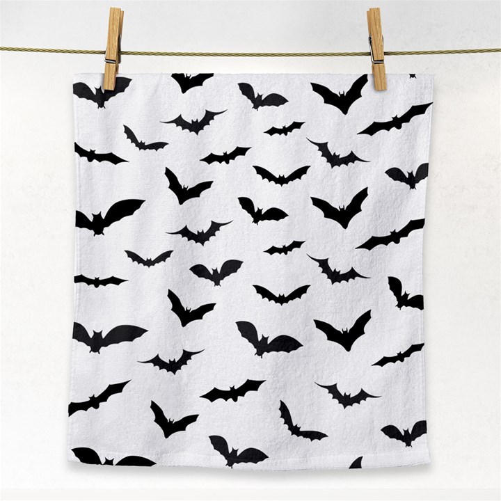 Bats Pattern Face Towel