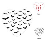 Bats Pattern Playing Cards Single Design (Heart) Front