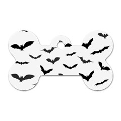 Bats Pattern Dog Tag Bone (one Side) by Sobalvarro