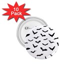 Bats Pattern 1.75  Buttons (10 pack) Front