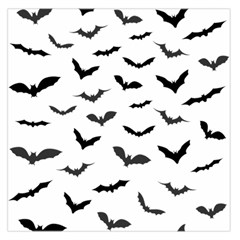 Bats Pattern Large Satin Scarf (square) by Sobalvarro