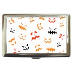 Pumpkin Faces Pattern Cigarette Money Case Front