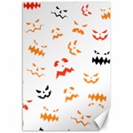 Pumpkin Faces Pattern Canvas 12  x 18  11.88 x17.36  Canvas - 1