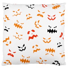 Pumpkin Faces Pattern Large Cushion Case (one Side) by Sobalvarro