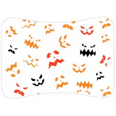 Pumpkin Faces Pattern Velour Seat Head Rest Cushion by Sobalvarro