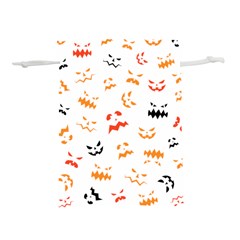 Pumpkin Faces Pattern Lightweight Drawstring Pouch (l)