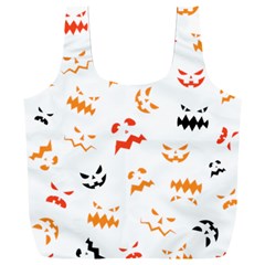 Pumpkin Faces Pattern Full Print Recycle Bag (xxl)