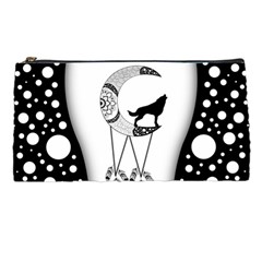 Wonderful Moon With Black Wolf Pencil Cases by FantasyWorld7