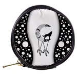 Wonderful Moon With Black Wolf Mini Makeup Bag Back