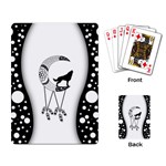 Wonderful Moon With Black Wolf Playing Cards Single Design (Rectangle) Back