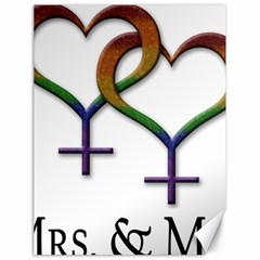 Mrs  And Mrs  Canvas 18  X 24  by LiveLoudGraphics