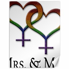 Mrs  And Mrs  Canvas 36  X 48  by LiveLoudGraphics