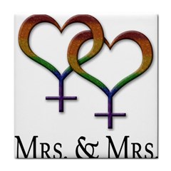 Mrs  And Mrs  Face Towel by LiveLoudGraphics