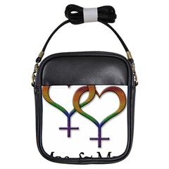 Mrs  And Mrs  Girls Sling Bag by LiveLoudGraphics