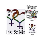 Mrs. and Mrs. Playing Cards 54 Designs (Mini) Front - Spade2