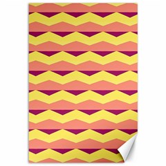 Background Colorful Chevron Canvas 12  X 18  by HermanTelo