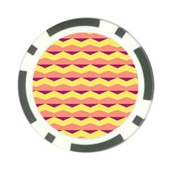 Background Colorful Chevron Poker Chip Card Guard