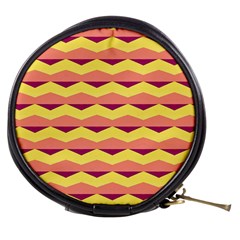 Background Colorful Chevron Mini Makeup Bag