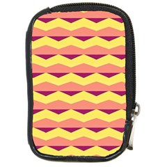 Background Colorful Chevron Compact Camera Leather Case