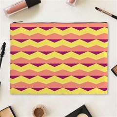 Background Colorful Chevron Cosmetic Bag (xl)