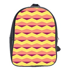 Background Colorful Chevron School Bag (large)