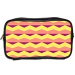 Background Colorful Chevron Toiletries Bag (Two Sides) Back